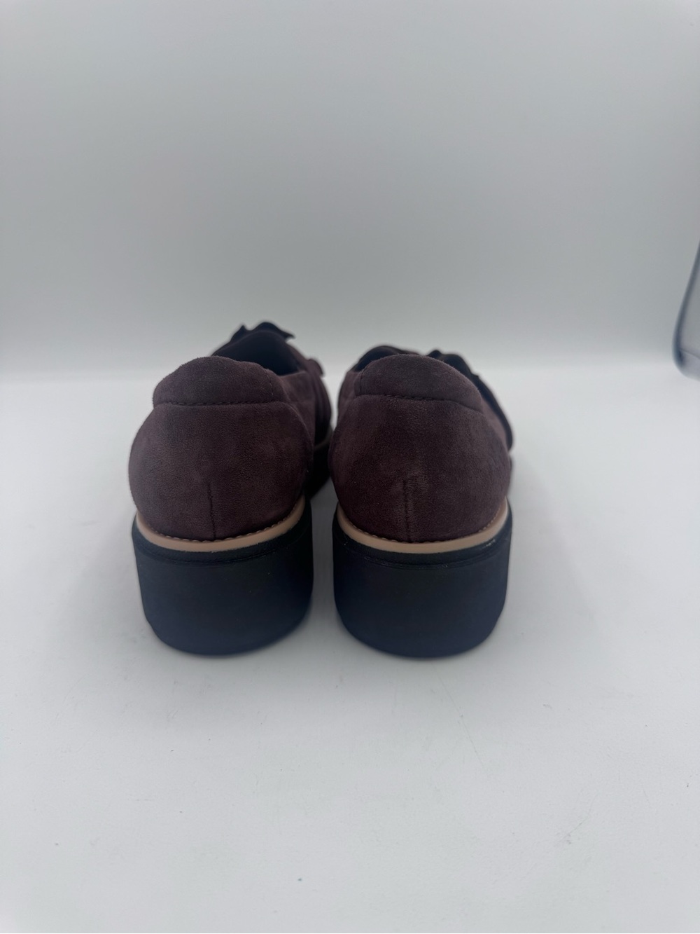 Clarks Brown Suede Knotted Vamp Loafers sz8m - Picture 5 of 9